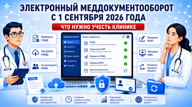 Электронный меддокументооборот меняется с 1 сентября
