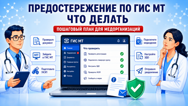 Предостережение Росздравнадзора по ГИС МТ: пошаговый план