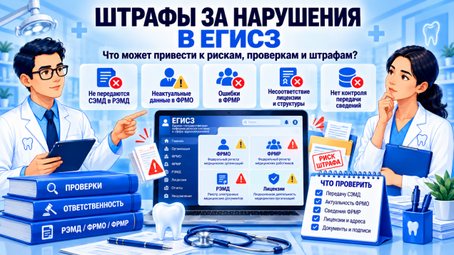 Штрафы за нарушения в ЕГИСЗ