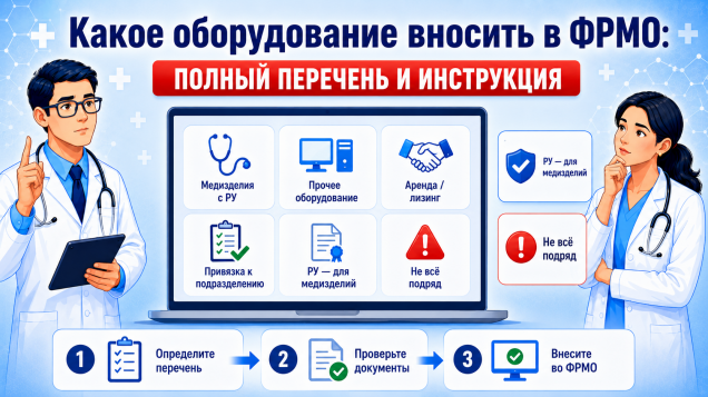 Какое оборудование вносить в ФРМО: полный перечень и инструкция
