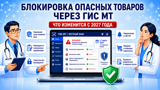 Опасные товары будут блокировать через ГИС МТ